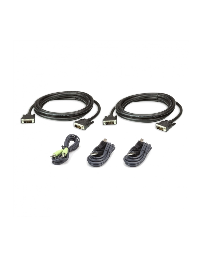 ATEN  CABLE KIT DUAL DVI-DD/USB/SP L:3M (2L7D03UDX5) główny