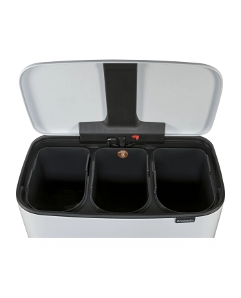 Brabantia Bo Pedal Bin Kosz 3X11 L 3 Komory Biały (121005) nr 1