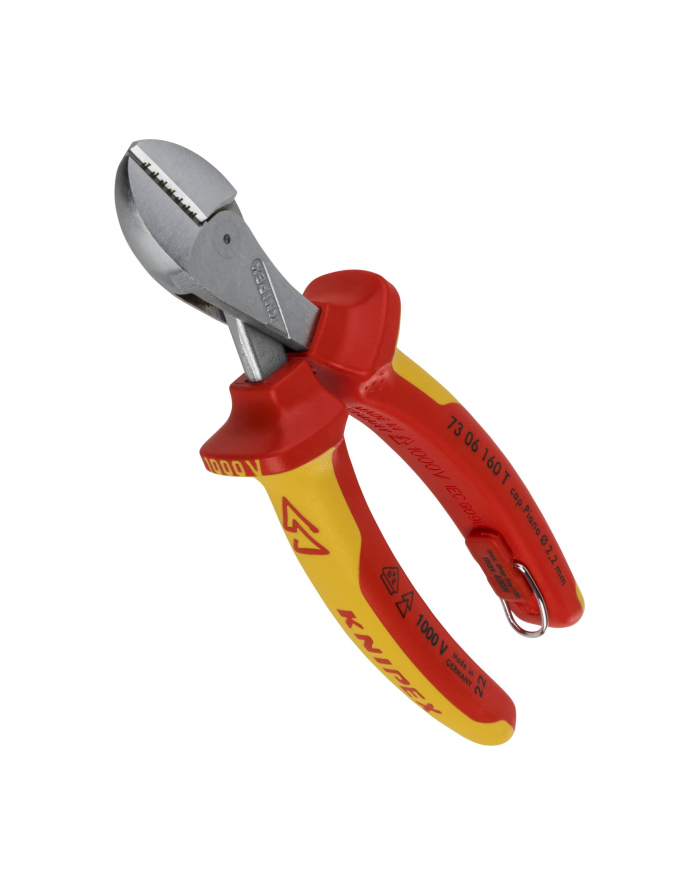 Knipex Kompaktowe Obcinaczki Boczne Z Uchwytem Zabezpieczającym (7306160T) główny