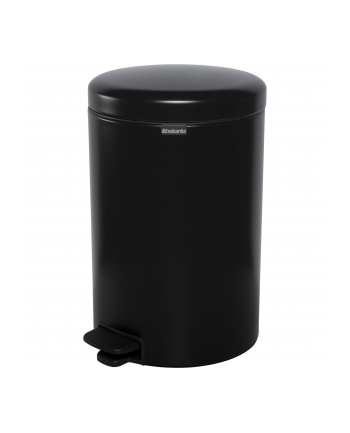 Brabantia Kosz Na Śmieci Pedałowy Newicon 20L Matowy Czarny (114106)