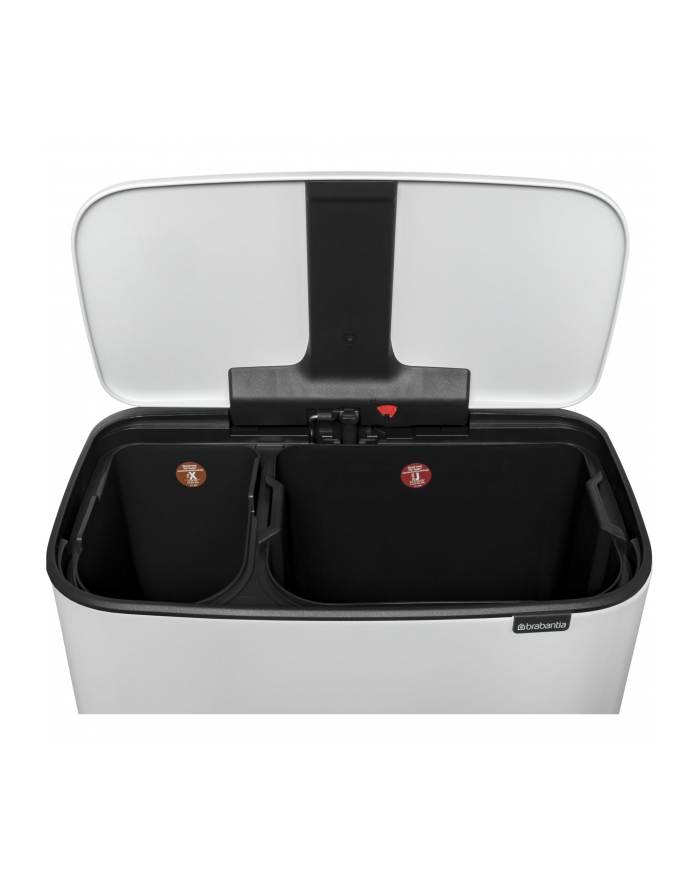 Brabantia Kosz Bo Pedal Bin 2 komory 11+23L Biały 121142 główny