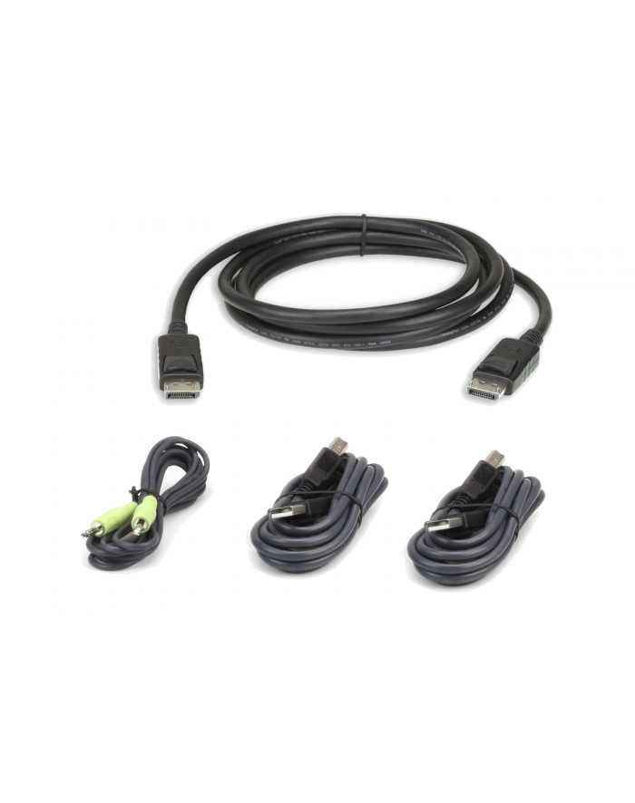 ATEN  CABLE KIT DISPLAYPORT 1.2 /USB/SP L:3M  (2L7D03UDPX4) główny