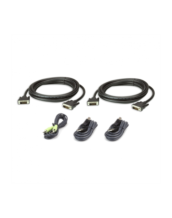 ATEN  CABLE KIT DUAL DVI-DD/USB/SP L:3M (2L7D03UDX5) główny