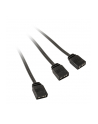 Kolink rozgałęziacz oświetlenia 2x ARGB 3-pin LED 30cm z adapterem męski / żeński, czarny - nr 1