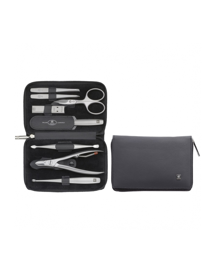 Zwilling Twinox Zestaw do Manicure Zip Fastener Case Nappa Leather Black 8 el. główny