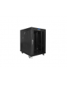 Szafa instalacyjna RACK stojąca 19 15U 800X1000 czarna drzwi szklane LCD  (FLAT PACK) - nr 29