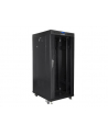 Szafa instalacyjna RACK stojąca 19 22U 800X800 czarne drzwi szklane LCD (FLAT PACK) - nr 29