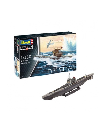 cobi Statek 1:350 German Submarine type VII C 05154 REVELL nr 1