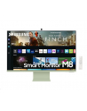 samsung Monitor 32 cale LS32BM801UUXEN VA 3840x2160 UHD 16:9 1xMicro HDMI/1xUSB-C+1xUSB-C (65W) 4 ms (GTG) HAS Webcam głośniki płaski zielony SMART - nr 81