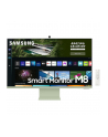 samsung Monitor 32 cale LS32BM801UUXEN VA 3840x2160 UHD 16:9 1xMicro HDMI/1xUSB-C+1xUSB-C (65W) 4 ms (GTG) HAS Webcam głośniki płaski zielony SMART - nr 91