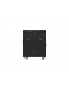 Szafa instalacyjna RACK stojąca 19 15U 800X1000 czarna drzwi szklane LCD  (FLAT PACK) - nr 16