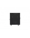 Szafa instalacyjna RACK stojąca 19 15U 800X1000 czarna drzwi szklane LCD  (FLAT PACK) - nr 4