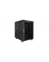 Szafa instalacyjna RACK stojąca 19 15U 800X1000 czarna drzwi szklane LCD  (FLAT PACK) - nr 7