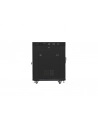 Szafa instalacyjna RACK stojąca 19 15U 800X1000 czarna drzwi szklane LCD  (FLAT PACK) - nr 9