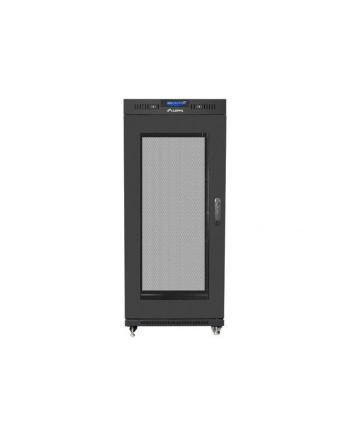 Szafa instalacyjna RACK stojąca 19 15U 800X1000 czarna drzwi perforowane LCD( FLAT PACK) nr 2