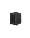 Szafa instalacyjna RACK stojąca 19 15U 800X1000 czarna drzwi perforowane LCD( FLAT PACK) - nr 19