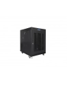Szafa instalacyjna RACK stojąca 19 15U 800X1000 czarna drzwi perforowane LCD( FLAT PACK) - nr 21
