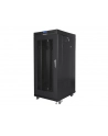 Szafa instalacyjna RACK stojąca 19 15U 800X1000 czarna drzwi perforowane LCD( FLAT PACK) - nr 24