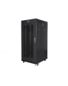 Szafa instalacyjna RACK stojąca 19 15U 800X1000 czarna drzwi perforowane LCD( FLAT PACK) - nr 5