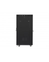 Szafa instalacyjna rack stojąca 19 cali  27u 800x1000 czarna drzwi szklane LCD (flat pack) - nr 22