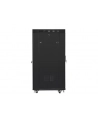 Szafa instalacyjna rack stojąca 19 cali  27u 800x1000 czarna drzwi szklane LCD (flat pack) - nr 32