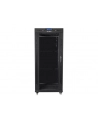 Szafa instalacyjna RACK stojąca 19 cali 37u 800x1000 czarna drzwi szklane LCD (flat pack) - nr 29