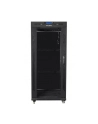 Szafa instalacyjna RACK stojąca 19 cali 37u 800x1000 czarna drzwi szklane LCD (flat pack) - nr 2