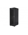 Szafa instalacyjna rack stojąca 19 cali 37U 800x1000 czarna drzwi perforowane LCD ( Flat pack) - nr 11
