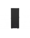 Szafa instalacyjna rack stojąca 19 cali 37U 800x1000 czarna drzwi perforowane LCD ( Flat pack) - nr 32