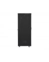 Szafa instalacyjna rack stojąca 19 cali 37U 800x1000 czarna drzwi perforowane LCD ( Flat pack) - nr 5