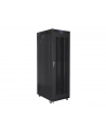 Szafa instalacyjna rack stojąca 19 cali 37U 800x1000 czarna drzwi perforowane LCD ( Flat pack) - nr 6