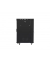 Szafa instalacyjna RACK stojąca 19 22U 800X800 czarne drzwi szklane LCD (FLAT PACK) - nr 13