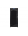 Szafa instalacyjna RACK stojąca 19 22U 800X800 czarne drzwi szklane LCD (FLAT PACK) - nr 23