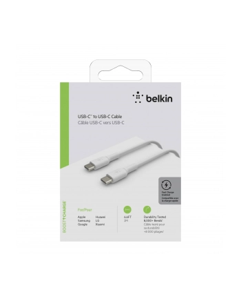 belkin Kabel Booster Charge USB-C/USB-C PVC 2m, biały nr 2