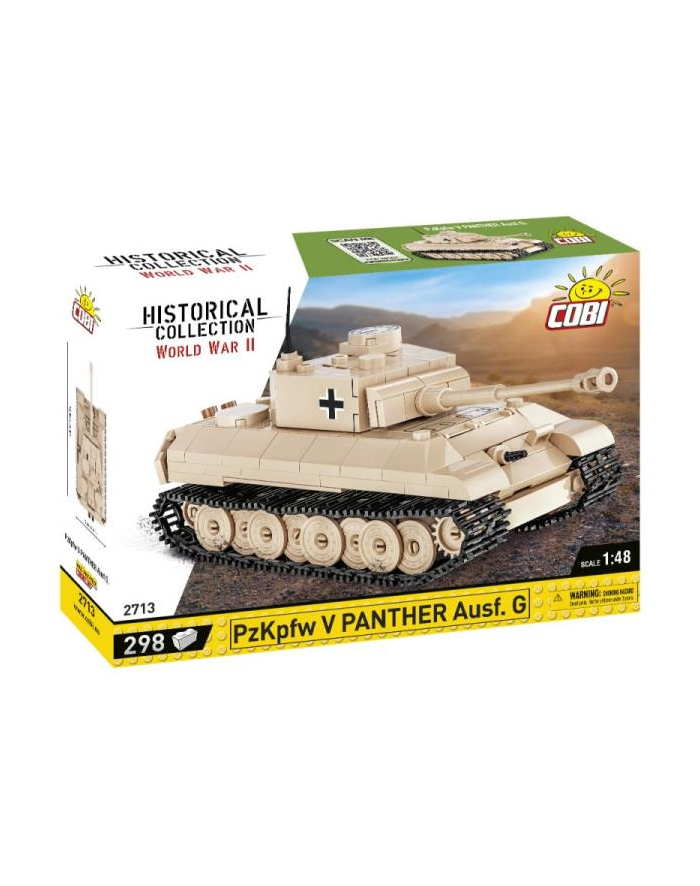 COBI 2713 Historical Collection WWII Czołg PzKpfw V Panther Ausf. G 298 klocków główny