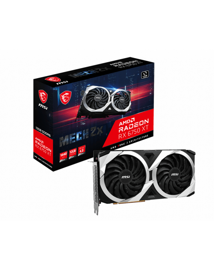 MSI Radeon RX 6750 XT MECH 2X 12G OC główny