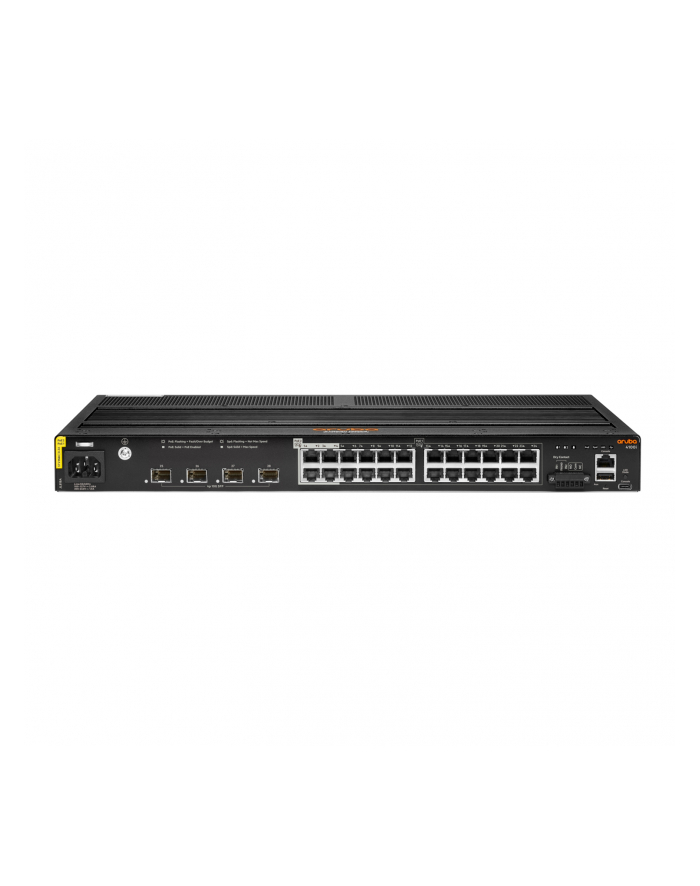 hewlett packard enterprise HPE Aruba 4100i Switch 24G 20 Port Class 4 PoE and 4 Port Class 6 PoE 4 SFP+ Layer 2 Web GUI CLI NetEdit includes 300W PSU główny