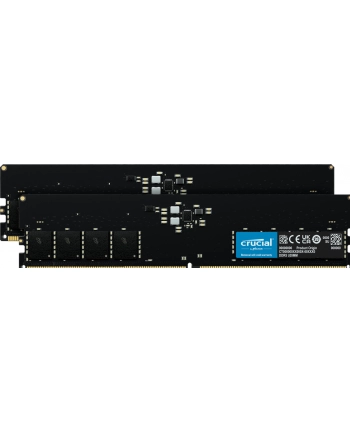 Crucial DDR5 - 32 GB - 4800 - CL - 40 Dual Kit, memory (Kolor: CZARNY, CT2K16G48C40U5)