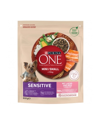 purina nestle Karma One Mini DeliCate z łososiem i ryżem 800g nr 1