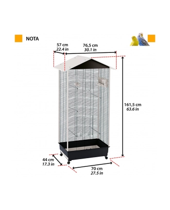 ferplast NOTA - woliera dla ptaków nr 1