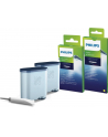 Zestaw akcesoriów do czyszczenia ekspresów Philips CA6707/10 (2 wkłady filtra AquaClean  6 saszetek ze środkiem do czyszczenia obiegu mleka  6 tabletek do usuwania oleju kawowego  Smar) - nr 1