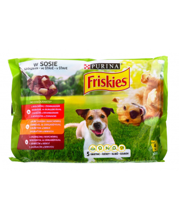 purina nestle FRISKIES ADULT Mięso 4x100g