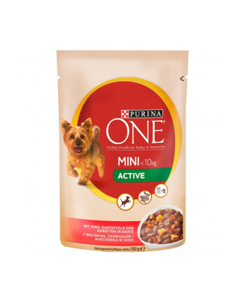 purina nestle Karma One Mini wołow ziemniak i marchew w sosie 100g