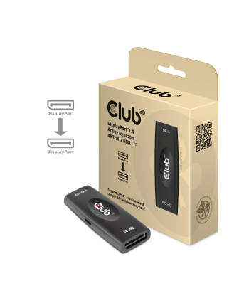 Adapter Club 3D CAC-1007 DisplayPort™ 14 Active Repeater 4K120Hz HBR3 F/F
