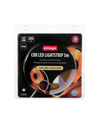 activejet Taśma LED COB 5m barwa ciepła IP20 nr 2