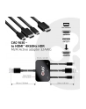 Hub Club 3D CAC-1630 USB Type-C + HDMI™ + MiniDP™ 12 to HDMI™ 4K60Hz HDR M/M Active Adapter 32AWG - nr 6