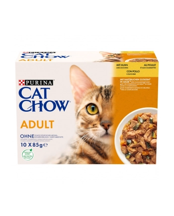 purina nestle Karma Cat Chow Adult Kurczak Cukin Multipack 10x85g nr 1