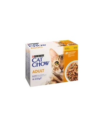 purina nestle Karma Cat Chow Adult Kurczak Cukin Multipack 10x85g nr 2