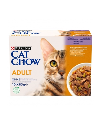 purina nestle Karma Cat Chow z jagnięciną i zieloną fasolką10x85g nr 1