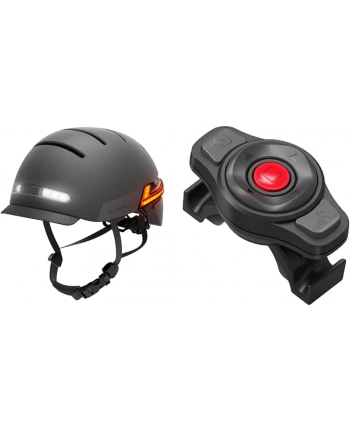 Kask LIVALL BH51M Neo  M   pomarańczowe światło przednie LED  czarny nr 1
